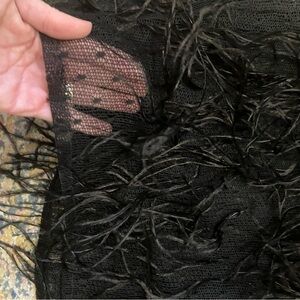 Feathered sleeveless cami shirt top Dan jones brand